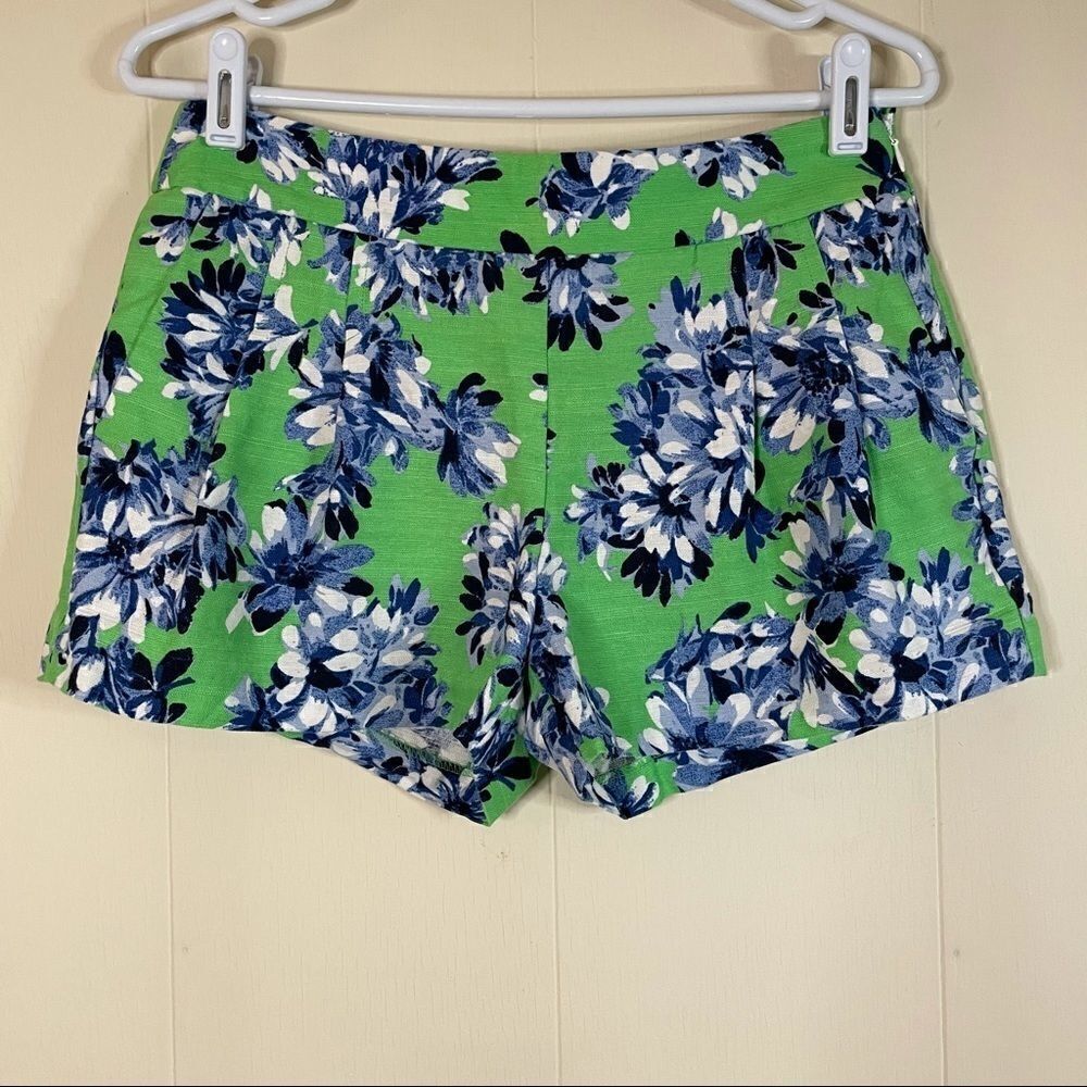 J. Crew Factory Floral Linen Shorts